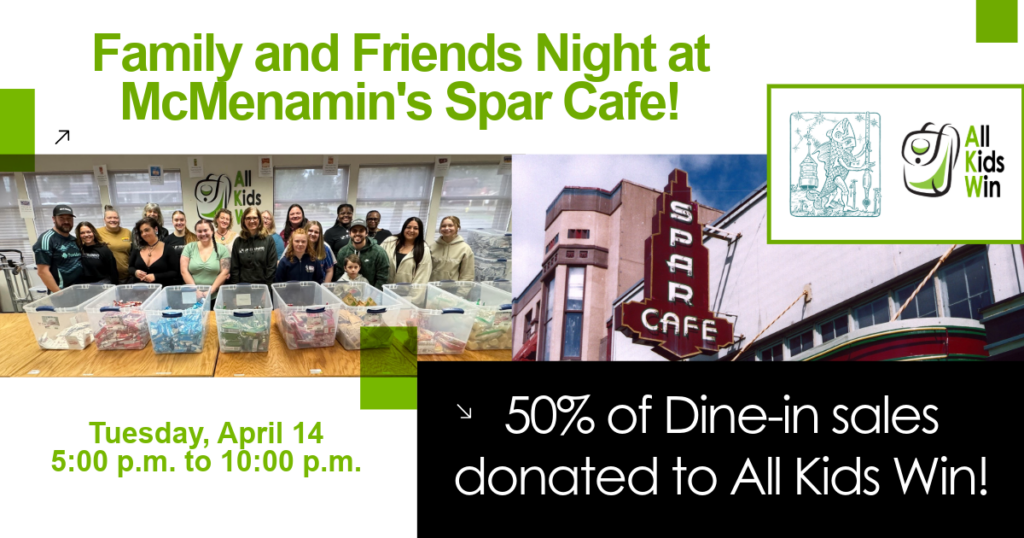 Family & Friends Night at McMenamin's Spar Cafe